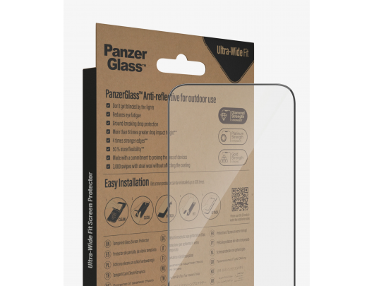 Ekrano apsauga PanzerGlass Screen protector, Apple, iPhone 14 Pro Max, Glass, Clear, Anti-Reflective