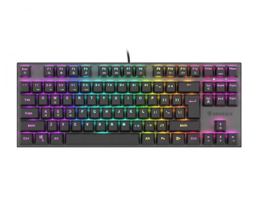 Klaviatūra Genesis THOR 303 TKL, Mechanical Gaming Keyboard, RGB LED light, US, Black, Wired, USB Type-A