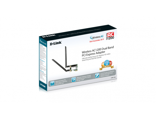 Tinklo adapteris D-Link DWA-582 Wireless 802.11n Dual Band PCIe Desktop Adapter