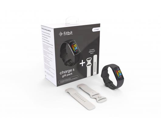 Išmanusis laikrodis Fitbit Fitness Tracker (EU Bundle) Charge 5 NFC, GPS (satellite), AMOLED, Touchscreen, Heart rate monitor, Activity monitoring 24/