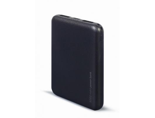 Išorinė baterija Gembird PB05-02 5000 mAh power bank, black