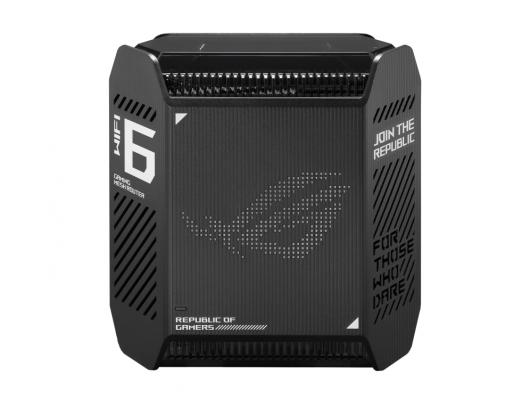 Maršrutizatorius Asus Wifi 6 802.11ax Tri-band Gigabit Gaming Mesh Router GT6 ROG Rapture (1-Pack) 802.11ax, 10/100/1000 Mbit/s, Ethernet LAN (RJ-45)