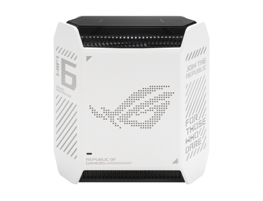Maršrutizatorius Asus Wifi 6 802.11ax Tri-band Gigabit Gaming Mesh Router GT6 ROG Rapture (1-Pack) 802.11ax, 10/100/1000 Mbit/s, Ethernet LAN (RJ-45)