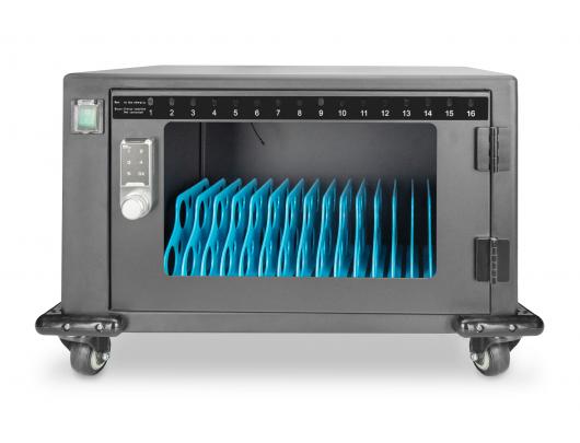 Nešiojamųjų kompiuterių įkrovos vežimėlis Digitus Charging Trolley 16 Notebooks up to 14" The mobile charging cabinet from DIGITUS is the ideal and c