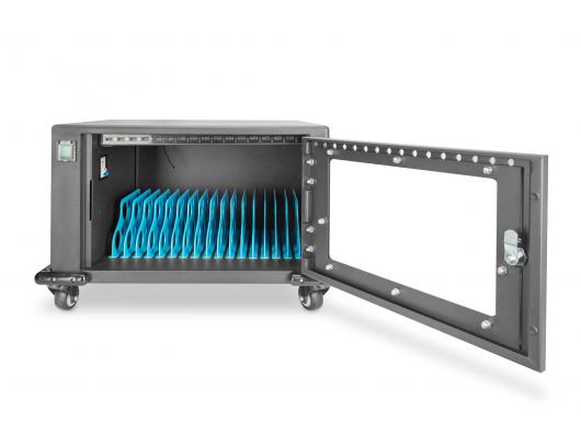 Nešiojamųjų kompiuterių įkrovos vežimėlis Digitus Charging Trolley 16 Notebooks up to 14" The mobile charging cabinet from DIGITUS is the ideal and c