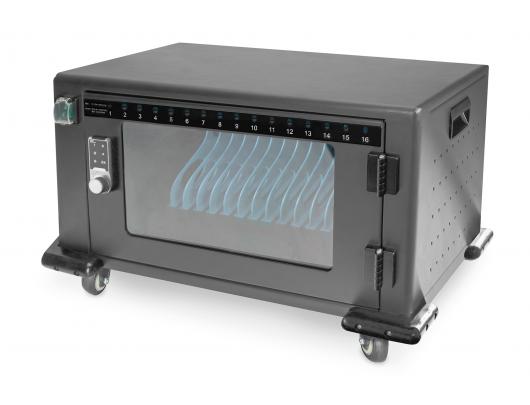 Nešiojamųjų kompiuterių įkrovos vežimėlis Digitus Charging Trolley 16 Notebooks up to 14" The mobile charging cabinet from DIGITUS is the ideal and c