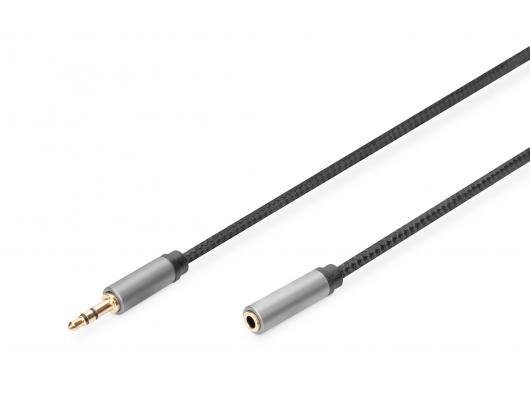 Kabelis Digitus | Audio cable | Male | Mini-phone stereo 3.5 mm | Mini-phone stereo 3.5 mm | Black | 1.8 m