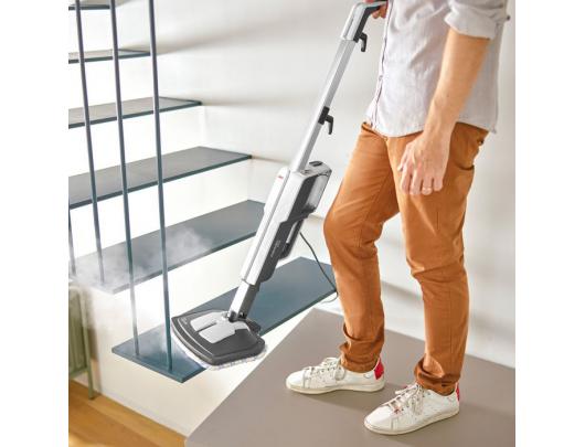 Garų valytuvas Polti Steam mop with integrated portable cleaner PTEU0304 Vaporetto SV610 Style 2-in-1 Power 1500 W, Water tank capacity 0.5 L, Grey/Wh