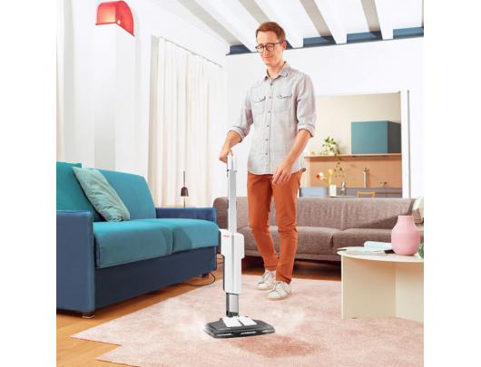 Garų valytuvas Polti Steam mop with integrated portable cleaner PTEU0304 Vaporetto SV610 Style 2-in-1 Power 1500 W, Water tank capacity 0.5 L, Grey/Wh
