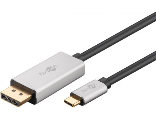 Kabelis Goobay 60176 USB-C to DisplayPort Adapter Cable, 2m