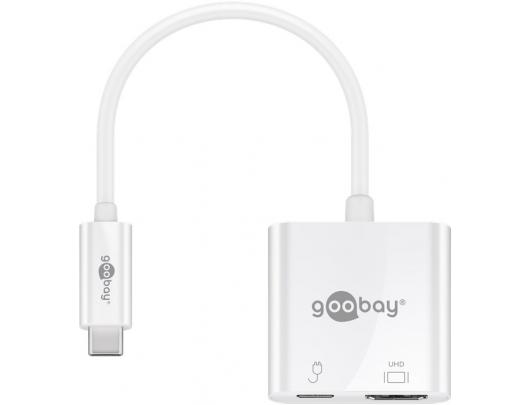Adapteris Goobay USB-C HDMI Adapter (4k 60 Hz) 	62110 White