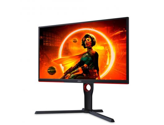 Monitorius AOC Monitor 25G3ZM/BK 24.5", VA, FHD, 1920x1080, 16:9, 1 ms, 300 cd/m², Black/Red, 240 Hz, HDMI ports quantity 2
