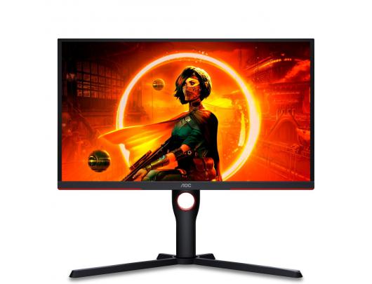 Monitorius AOC Monitor 25G3ZM/BK 24.5", VA, FHD, 1920x1080, 16:9, 1 ms, 300 cd/m², Black/Red, 240 Hz, HDMI ports quantity 2