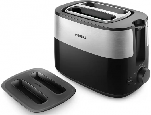 Skrudintuvas Philips HD2517/90 Daily Collection, galia 830 W, skylių skaičius 2, korpuso medžiaga plastikas, juodas/nerūdijantis plienas.