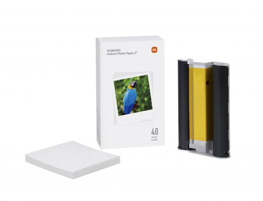 Foto spausdintuvas Xiaomi Instant Photo Printer 1S Set EU Colour, Thermal, Wi-Fi, White