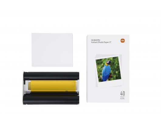 Foto spausdintuvas Xiaomi Instant Photo Printer 1S Set EU Colour, Thermal, Wi-Fi, White