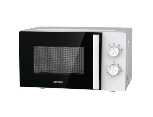 Mikrobangų krosnelė Gorenje Microwave Oven MO20E1WH Free standing, 20 L, 800 W, Grill, White