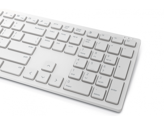 Klaviatūra+pelė Dell Keyboard and Mouse KM5221W Pro Wireless, RU, 2.4 GHz, White