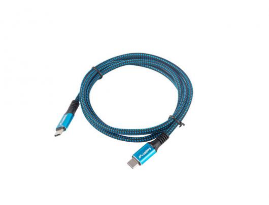 Kabelis Lanberg USB-C to USB-C Cable, 1.2 m 8K/30Hz, Black/Blue
