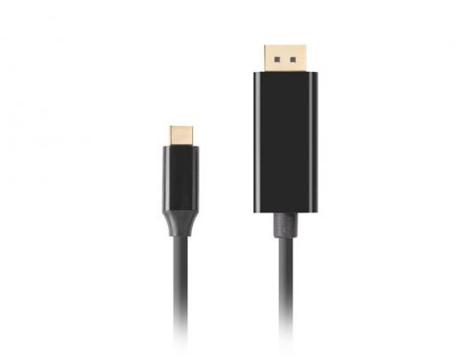 Kabelis Lanberg USB-C to DisplayPort Cable, 0.5 m 4K/60Hz, Black