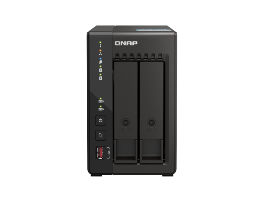 Diskų masyvas QNAP 2-Bay desktop NAS 	TS-253E-8G J6412 4-core, Processor frequency 2.6 GHz, 8GB, 2xHDMI 1.4b, 2x M.2 2280 PCIe slots, 2x USB 2.0; 2xUSB Type-A