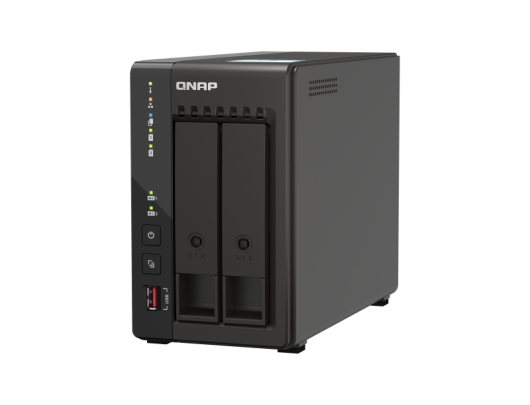 Diskų masyvas QNAP 2-Bay desktop NAS 	TS-253E-8G J6412 4-core, Processor frequency 2.6 GHz, 8GB, 2xHDMI 1.4b, 2x M.2 2280 PCIe slots, 2x USB 2.0; 2xUSB Type-A