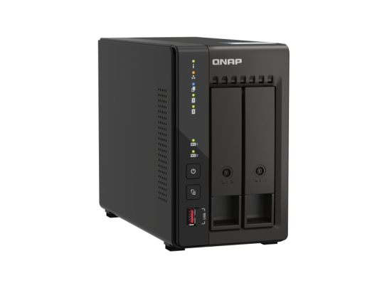 Diskų masyvas QNAP 2-Bay desktop NAS 	TS-253E-8G J6412 4-core, Processor frequency 2.6 GHz, 8GB, 2xHDMI 1.4b, 2x M.2 2280 PCIe slots, 2x USB 2.0; 2xUSB Type-A