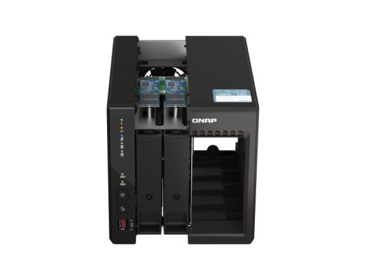 Diskų masyvas QNAP 2-Bay desktop NAS 	TS-253E-8G J6412 4-core, Processor frequency 2.6 GHz, 8GB, 2xHDMI 1.4b, 2x M.2 2280 PCIe slots, 2x USB 2.0; 2xUSB Type-A