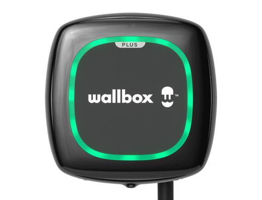Automobilio įkrovos stotelė Wallbox Pulsar Plus Electric Vehicle charger, 5 meter cable Type 2, 7,4kW, RCD(DC Leakage) + OCPP, Black