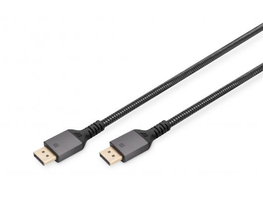 Kabelis Digitus DisplayPort Connector Cable 1.4 	DB-340201-030-S Black, DP to DP, 3 m