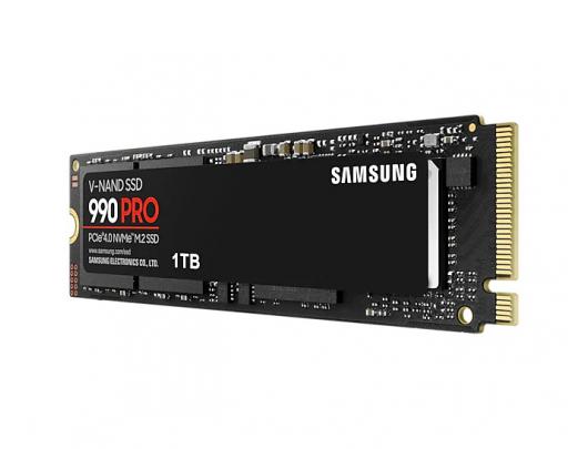 SSD diskas Samsung 990 PRO 1000GB, SSD form factor M.2 2280, SSD interface PCIe Gen4x4, Write speed 6900 MB/s, Read speed 7450 MB/s