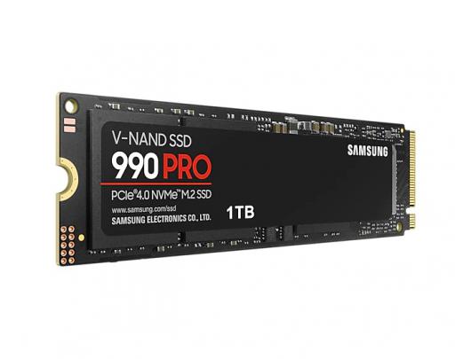 SSD diskas Samsung 990 PRO 1000GB, SSD form factor M.2 2280, SSD interface PCIe Gen4x4, Write speed 6900 MB/s, Read speed 7450 MB/s