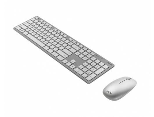 Klaviatūra+pelė Asus W5000 Keyboard and Mouse Set, Wireless, Mouse included, EN, White