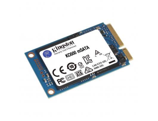 SSD diskas Kingston KC600 1000GB, SSD interface mSATA, Write speed 520 MB/s, Read speed 550 MB/s