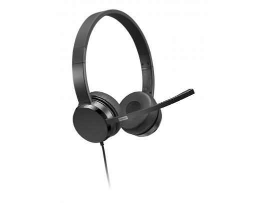 Ausinės Lenovo USB-A Wired Stereo On-Ear Headset with Control Box