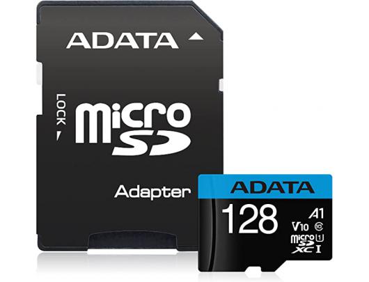 Atminties kortelė ADATA microSDXC/SDHC UHS-I Memory Card Premier 128GB, microSDHC/SDXC, Flash memory class 10