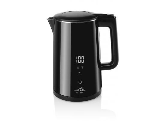 Virdulys ETA Kettle ETA559590000 Emma Electric, 2200 W, 1.5 L, Stainless steel, 360° rotational base, Black