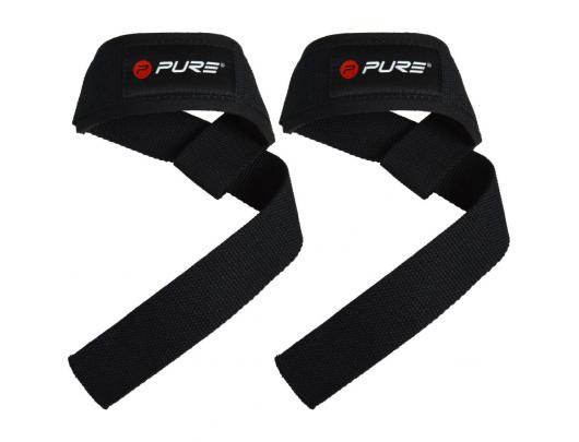 Diržai Pure2Improve Lifting Straps Black