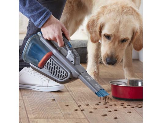 Dulkių siurblys BLACK & DECKER BHHV320B-QW, belaidis veikimas, rankinis, 12 V, veikimo laikas (maks.) 20 min, pilkas/mėlynas