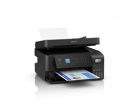 Rašalinis daugiafunkcinis spausdintuvas Epson Multifunctional printer EcoTank L5590 Contact image sensor (CIS), A4, Wi-Fi, Black