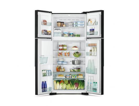 Šaldytuvas Hitachi Refrigerator R-W661PRU1 (GGR) Energy efficiency class F, Free standing, Side by side, Height 183.5 cm, Fridge net capacity 396 L, F