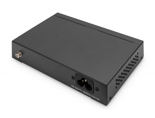 Komutatorius Digitus 4 Port Gigabit PoE Switch DN-95330-1 10/100/1000 Mbps (RJ-45), Unmanaged, Desktop, Ethernet LAN (RJ-45) ports 4