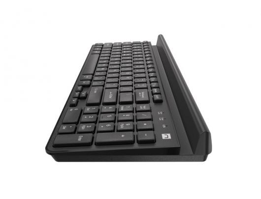Klaviatūra Natec Keyboard Felimare NKL-1973 Wireless, US, 2.4 GHz, Bluetooth, Black