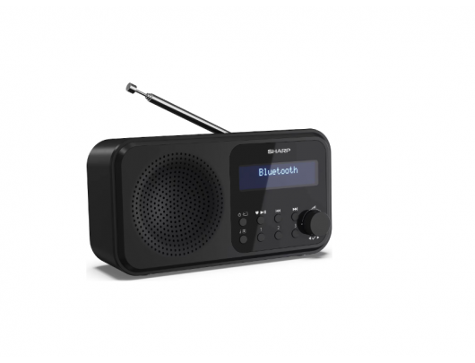 Radijo imtuvas Sharp DR-P420(BK) Tokyo Portable Digital Radio, FM/DAB/DAB+, Bluetooth 5.0, USB or Battery Powered, Midnight Black | Sharp | Tokyo Port