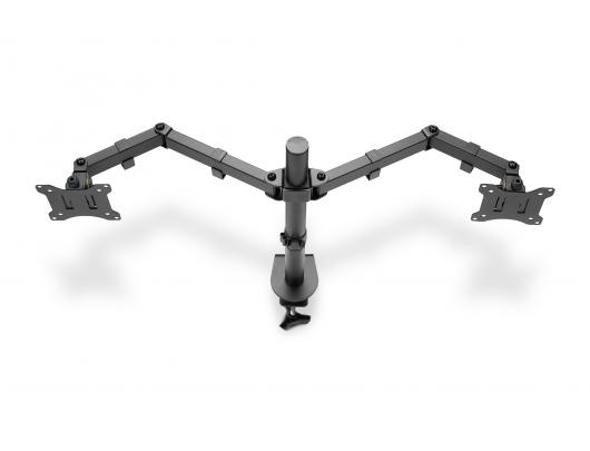 Monitoriaus laikiklis Digitus Dual Monitor Clamp Mount DA-90400 15-32", Maximum weight (capacity) 8 kg, Black