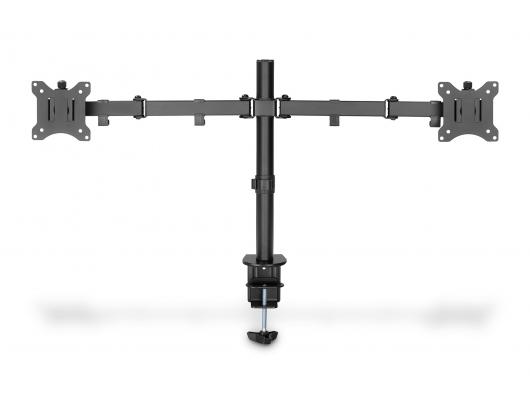 Monitoriaus laikiklis Digitus Dual Monitor Clamp Mount DA-90400 15-32", Maximum weight (capacity) 8 kg, Black