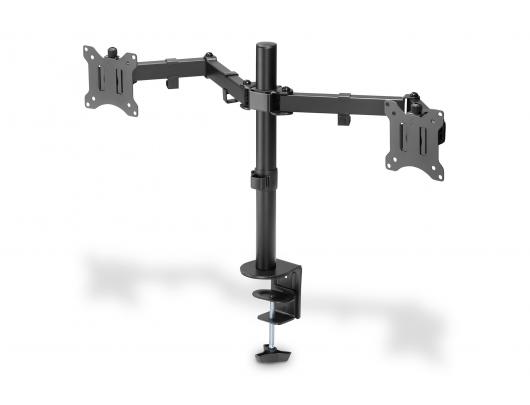 Monitoriaus laikiklis Digitus Dual Monitor Clamp Mount DA-90400 15-32", Maximum weight (capacity) 8 kg, Black
