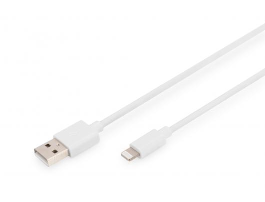Kabelis Digitus Charger/data cable USB-A to Lightning, 1 m