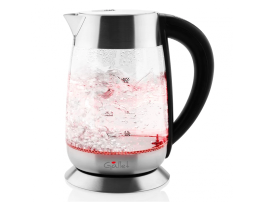 Virdulys Gallet Kettle GALBOU792 Electric, 2200 W, 1.8 L, Glass, 360° rotational base, Black