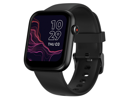 Išmanusis laikrodis TicWatch GTH2 1.72", Smart watch, TFT, Touchscreen, Heart rate monitor, Activity monitoring 24/7, Waterproof, Bluetooth, Black